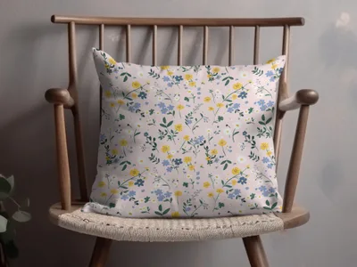 Floral Patterned Decorative Cushion for Home Decor