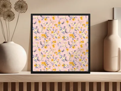 Floral Pattern Art Print for Home Decoration Wall Decor