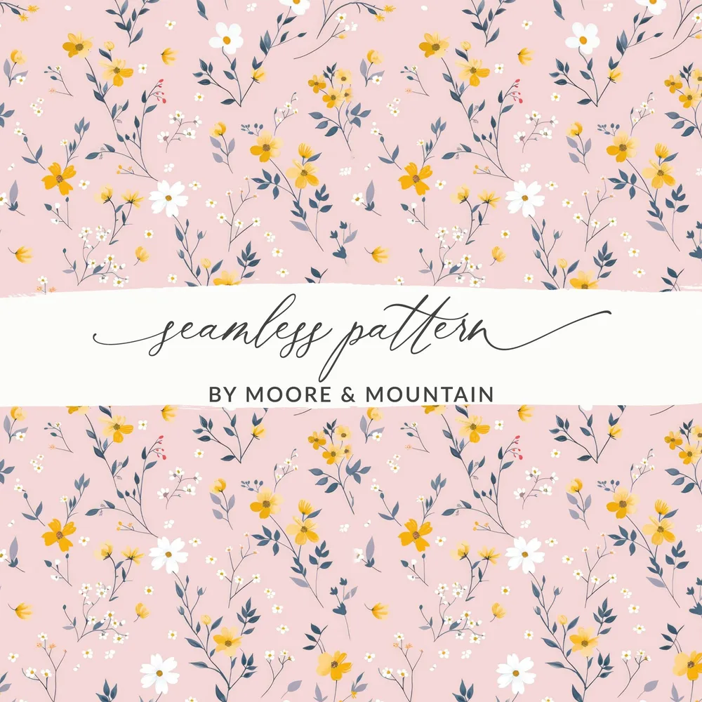 Floral Seamless Pattern by Moore & Mountain Design