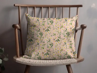 Pink Floral Pattern Cushion Cover for Decorative Touch