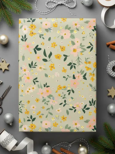 Floral Design Gift Wrapping Paper for All Occasions