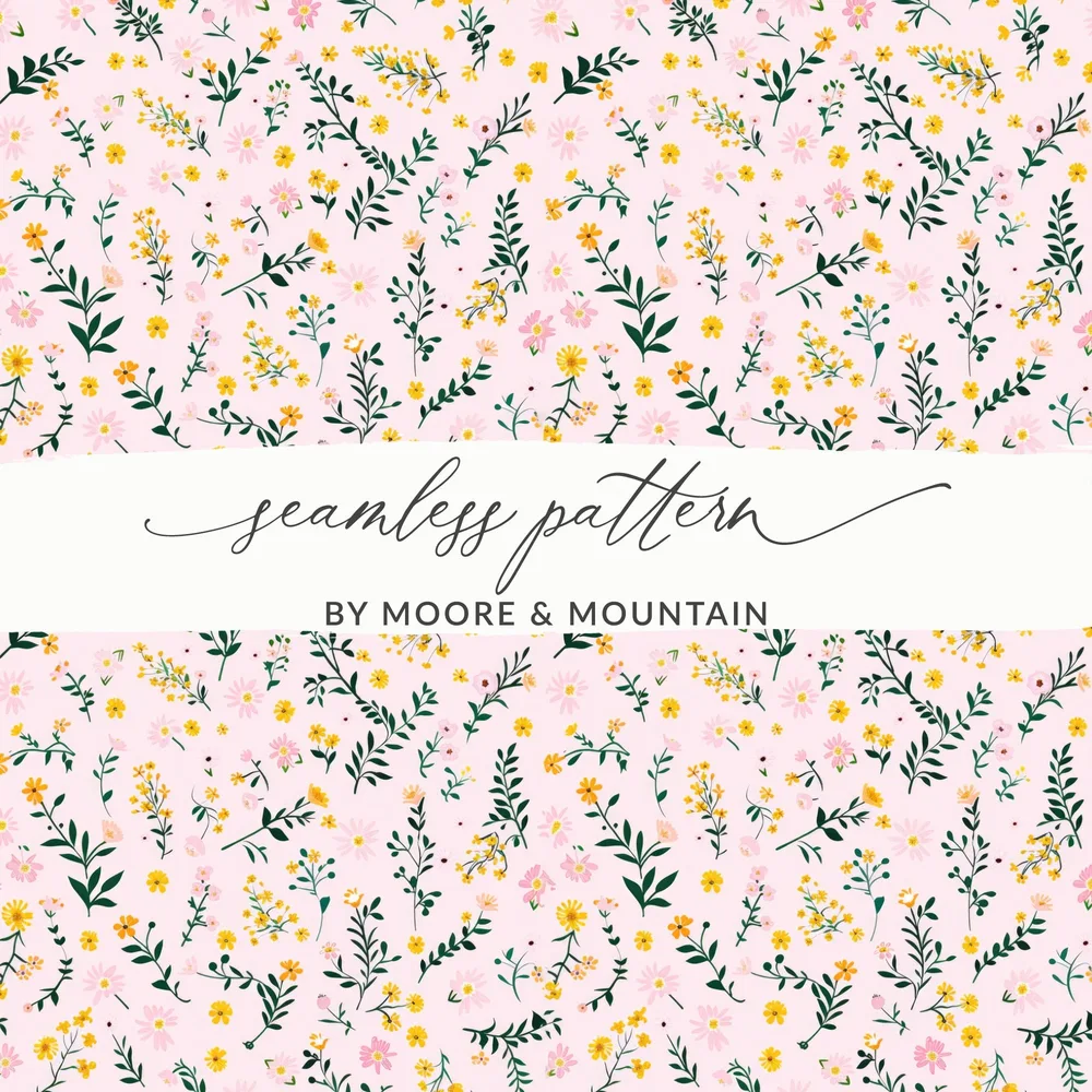 Floral Seamless Pattern by Moore and Mountain Design
