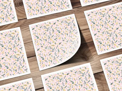 Floral Pattern Decorative Sticker Sheets for Crafting