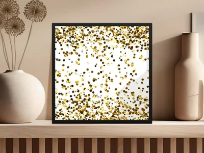 Gold Confetti Digital Paper, Seamless Pattern, Golden Dots Background, Scrapbook Paper, Glitter Texture, Party Decor, Digital Download - Moore and Mountain