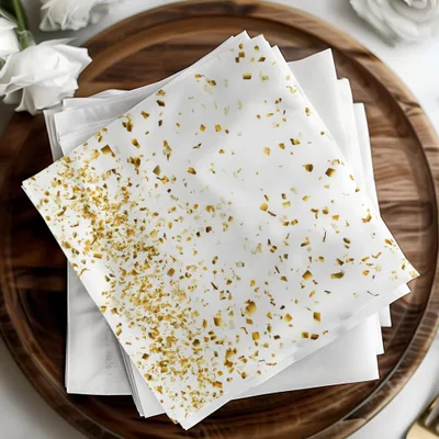 Gold Confetti Digital Paper, Seamless Pattern, Golden Party Background, Scrapbook Paper, Festive Design, Printable Digital Download - Moore and Mountain