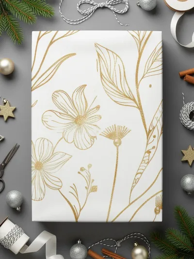 Golden Floral Seamless Pattern Digital Paper, Elegant Flowers, Gold Texture Design, 12x12 JPEG files, Printable Pattern, Digital Products - Moore and Mountain
