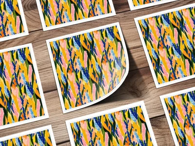 Colorful Botanical Pattern Decorative Sticker Sheets