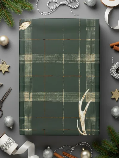 Seamless Hunting Pattern Dark Green Mens Winter Seamless Pattern - Moore and Mountain