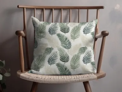 Tropical Leaf Print Pillow for Home Decor Product