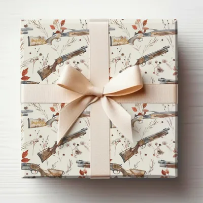 Elegant Vintage Shotgun Theme Gift Wrapping Paper