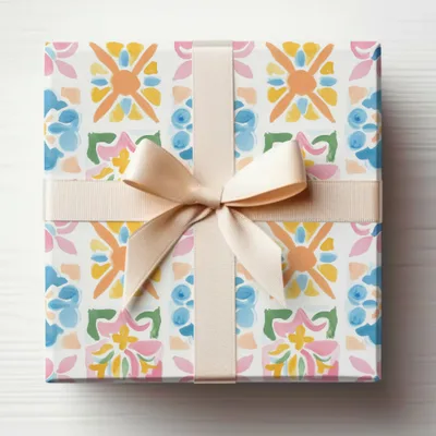 Vibrant Abstract Tiled Pattern Decorative Colorful product type
