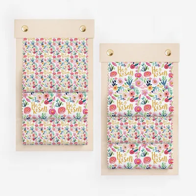 He Is Risen Floral Print Inspirational Wall Art