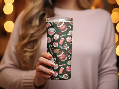 Holiday Treats Pattern Featuring Festive Sweets Digital - Moore and Mountain