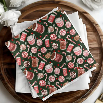 Holiday Treats Pattern Featuring Festive Sweets Digital - Moore and Mountain
