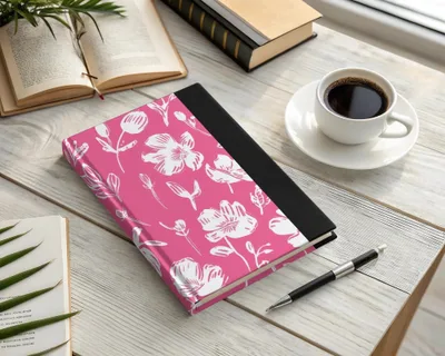Hot Pink Floral Digital Paper, Seamless Flower Pattern, Scrapbook Paper, Commercial Use, Digital Download - Moore and Mountain