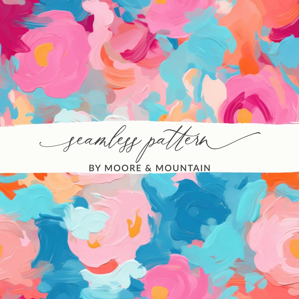 Vibrant Floral Seamless Pattern by Moore Mountain
