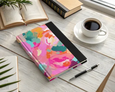 Colorful Abstract Art Hardcover Notebook product