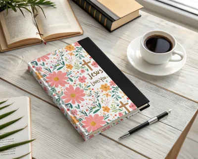 Jesus Loves You Floral Pattern Design Easter Gift Digital - Moore and Mountain