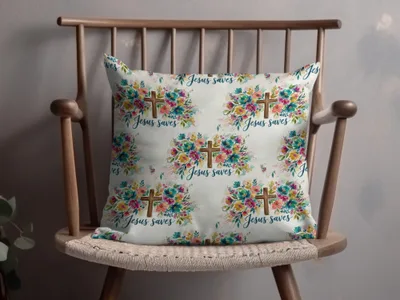 Jesus Saves Floral Cross Throw Pillow product type
Jesus Saves, Christian Pillow, Faith Decor, Religious Gift, Floral Cross, Decorative Pillow, Throw Pillow, Home Accent, Spiritual Decor, Scripture Pillow, Jesus Decor, Cross Design, Watercolor Flowers, Colorful Pillow, Inspirational Decor, Living Room, Bedroom Decor, Housewarming Gift, New Home Gift, Unique Pillow