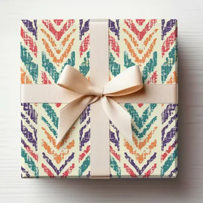 Colorful Geometric Pattern Gift Wrap for All Occasions