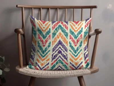 Colorful Geometric Pattern Decorative Pillow