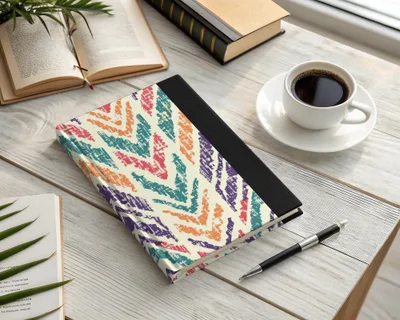 Colorful Abstract Pattern Design Hardcover Notebook