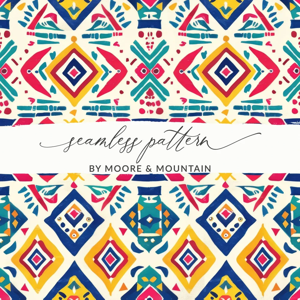 Colorful Geometric Pattern by Moore & Mountain Design