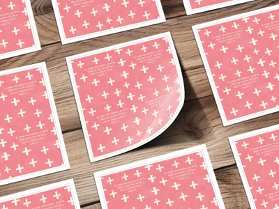 Strong Courageous Joshua 19 Pink Crosses Bible Verse product type