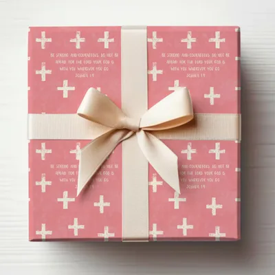Pink Cross Be Strong And Courageous Joshua 1:9 product type