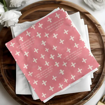 Pink Crosses Joshua 1:9 Scripture Strong Courageous product type