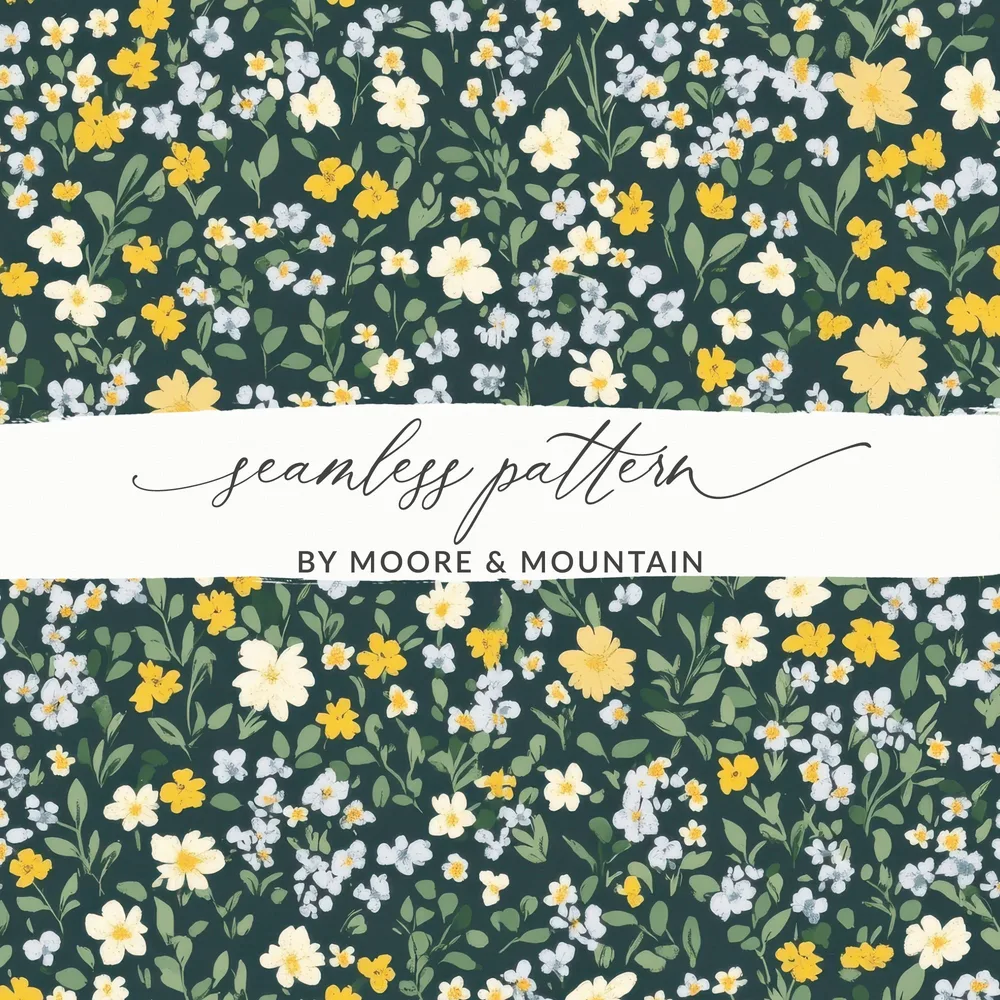 Seamless Floral Pattern by Moore Mountain design