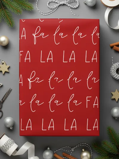 La La La Fa La Digital Seamless Pattern, Christmas Carol Repeat Pattern, Holiday Fabric Design, Festive Background, JPEG Download - Moore and Mountain