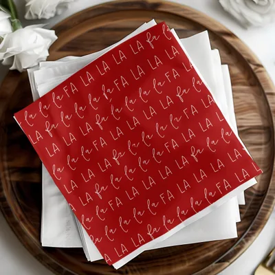 La La La Fa La Digital Seamless Pattern, Christmas Carol Repeat Pattern, Holiday Fabric Design, Festive Background, JPEG Download - Moore and Mountain