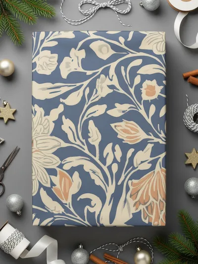 Larkspur William Morris Vines Background Digital - Moore and Mountain