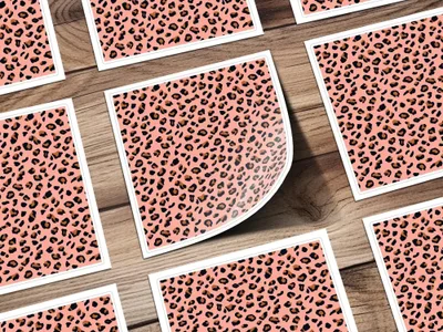 Leopard Print Digital Pattern, Pink Animal Print Paper, Seamless JPEG for Crafts, Fabric, Wallpaper, Digital Download - Moore and Mountain