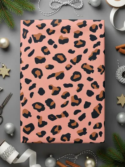 Leopard Print Digital Pattern, Pink Animal Print Paper, Seamless JPEG for Crafts, Fabric, Wallpaper, Digital Download - Moore and Mountain