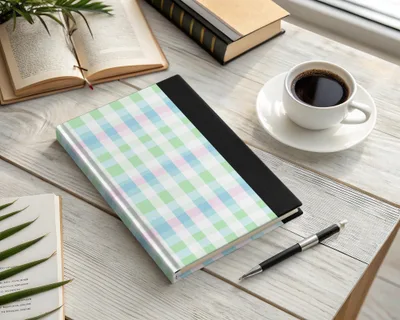 Pastel Plaid Hardcover Journal for Writing and Notes