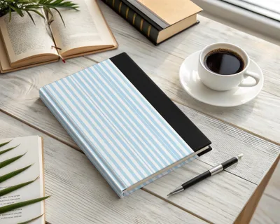 Light Blue Stripes Patterned Seamless Grandmillenial Digital - Moore and Mountain