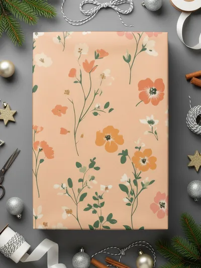 Light Blush Ditsy Floral Delight Seamless Pattern for Fabric Design Crafts - Moore and Mountain