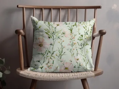 Light Blush Floral Delight Elegant Blossoms Patterned Watercolor Design - Moore and Mountain
