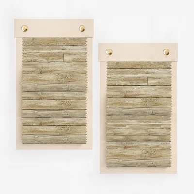 Rustic Wooden Plank Design Light Filtering Window Blinds