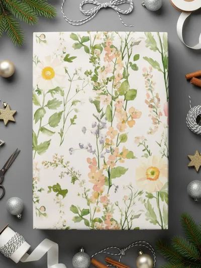 Light Pastel Wildflower Seamless Floral Watercolor Pattern Seamless for Fabric Design - Moore and Mountain