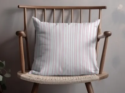 Light Pink and White Stripes Seamless Grandmillenial Digital - Moore and Mountain