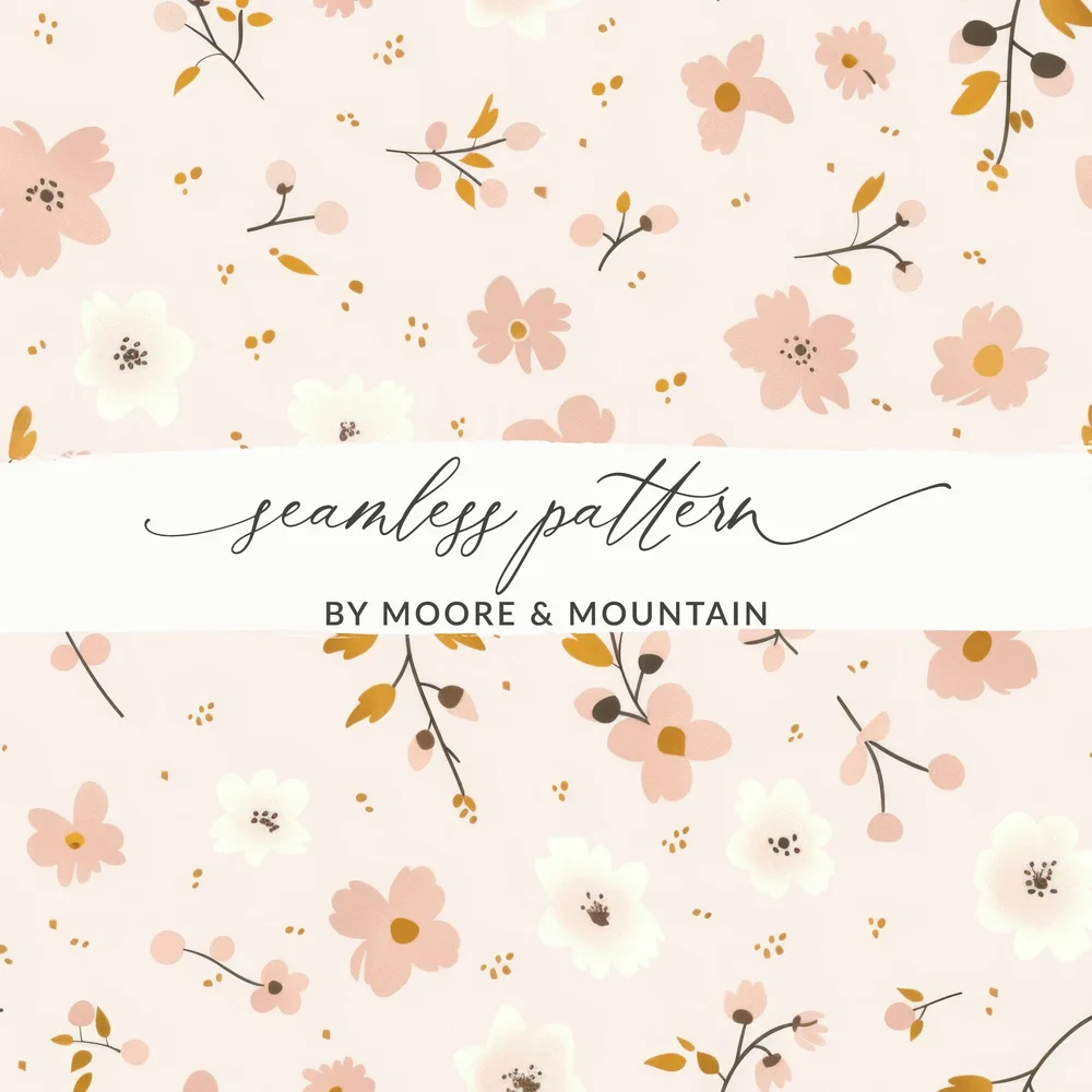 Floral Seamless Pattern by Moore and Mountain Design