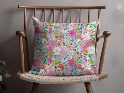 Colorful Floral Pattern Decorative Cushion product