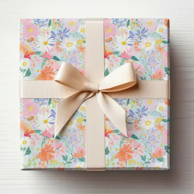 Elegant Floral Pattern Gift Box for Special Occasions