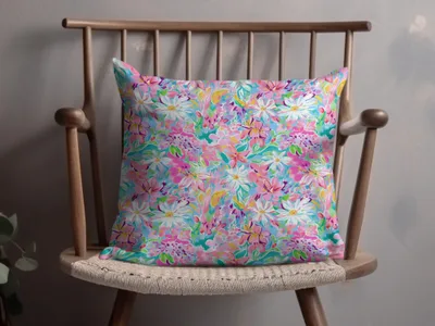 Colorful Floral Pattern Decorative Pillow product
