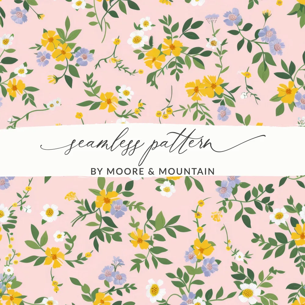 Seamless Floral Pattern by Moore & Mountain Design