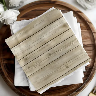 Rustic Wooden Plank Design Napkins for Special Occasions