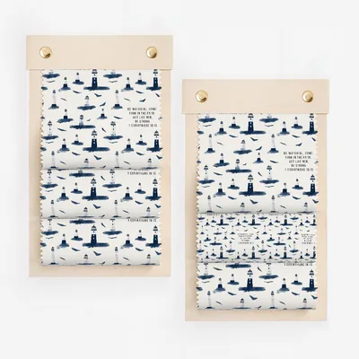 Nautical Pattern Lighthouse Design Decorative Fabric
